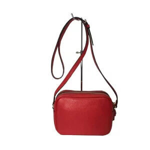Gucci Shoulder Bag Disco Red Calfskin Soho